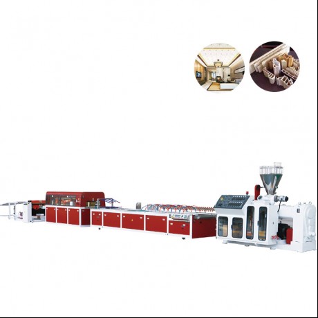 JWELL PVC Wood-Plastic Quick Assemblée Verwaltungsrot Extrusion Linn